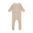 Lil Legs Natural Pointelle Collar Knit Footie